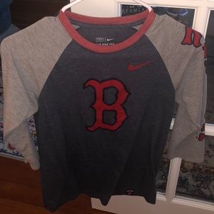 Nike tee Red Sox quarter sleeve